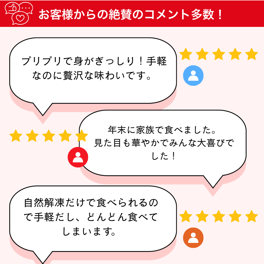 星５の好評なレビュー