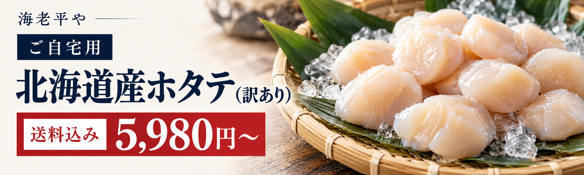 ご自宅用 北海道産ホタテ（訳あり）送料込み5,980円から